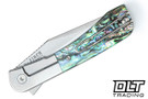 Finch Gooseneck - Abalone - Satin Stonewashed 14C28N Blade