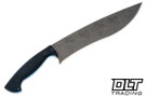 Work Tuff Gear Mad Dog - Hand Rub Apocalypse K329 Blade - Black Textured G-10 - Blue Liners - Black Kydex