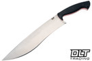 Work Tuff Gear Mad Dog - Satin K329 Blade - Black Textured G-10 - Red Liners - Black Kydex