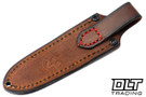 Vehement Knives - Custom Foreman - Natural Micarta - Hand Rubbed HG Satin Blade - Mosaic Pins - Tapered Tang #657