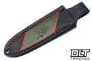 Vehement Knives - Custom Foreman - OD Micarta - Red Liners - HG Counter Polished Blade - Mosaic Pins - Tapered Tang #658