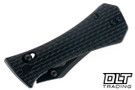Auxiliary Manufacturing Pocket Bowie Crossbar - Black Milled Aluminum - Black PVD 14C28N Blade