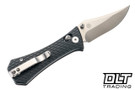 Auxiliary Manufacturing Pocket Bowie Crossbar - Grey Milled Aluminum - Stonewash 14C28N Blade