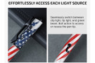 Olight O'Pen 3 Multifunctional Pen Light - Green Laser - Stars & Stripes