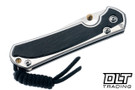 Chris Reeve Small Sebenza 31 - Polished Titanium & Blade - Bog Oak Inlay - #57
