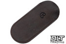 Chris Reeve Large Sebenza 31 - Polished Titanium & Blade - Bog Oak Inlay - #50