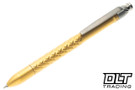 MachineWise ROTA Pen - Parker - Gold Knurled Titanium - Twist Cap #0277