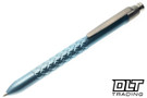 MachineWise ROTA Pen - Parker - Aqua Knurled Titanium - Twist Cap #0311