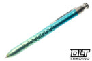 MachineWise ROTA Pen - Parker - Teal Knurled Titanium - Twist Cap #0315