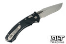Microtech Amphibian Mini Ram-Lok - Black Handle - Stonewashed Blade - 137MRL-10