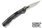 Microtech Amphibian Mini Ram-Lok - Black Handle - Stonewashed Blade - 137MRL-10
