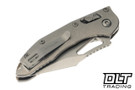 Microtech Mini Stitch Ram-Lok - Stonewash Titanium - Stonewashed Blade - Bronze Accent - Marfione Select - 169MRL-10MS1