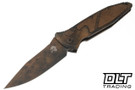 Microtech SOCOM Elite Auto Set - Plaque Outbreak Handle - Plaque Outbreak Blade - Signature Series - 160A-1SETPLOBSS