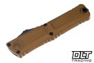 Microtech Combat Troodon Gen III Bowie - Tan Handle - Black Blade - 1146-1TA