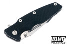 Hinderer Eklipse Skinny Fullered Harpoon Spanto - Working Finish Titanium - Stonewashed Blade - Black G-10