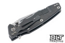 Hinderer Eklipse Skinny Fullered Harpoon Spanto - Working Finish Titanium - Stonewashed Blade - Black G-10