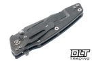 Hinderer Eklipse Skinny Fullered Harpoon Spanto - Working Finish Titanium & Blade - Blue & Black G-10