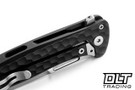 LionSteel Emmet - Black Hammertone Aluminum - Stonewashed Hammertone MagnaCut Blade