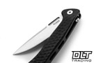 LionSteel Emmet - Black Hammertone Aluminum - Stonewashed Hammertone MagnaCut Blade