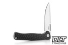 LionSteel Emmet - Black Hammertone Aluminum - Stonewashed Hammertone MagnaCut Blade