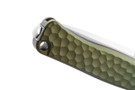 LionSteel Emmet - Green Hammertone Aluminum - Stonewashed MagnaCut Blade