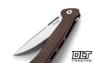 LionSteel Emmet - Earth Hammertone Aluminum - Stonewashed MagnaCut Blade