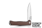 LionSteel Emmet - Earth Hammertone Aluminum - Stonewashed MagnaCut Blade