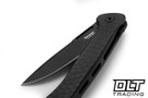 LionSteel Emmet - Black Hammertone Aluminum - PVD Stonewashed MagnaCut Blade