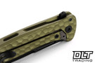 LionSteel Emmet - Green Hammertone Aluminum - PVD Stonewashed MagnaCut Blade