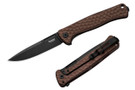 LionSteel Emmet - Earth Hammertone Aluminum - PVD Stonewashed MagnaCut Blade