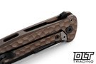 LionSteel Emmet - Earth Hammertone Aluminum - PVD Stonewashed MagnaCut Blade