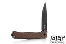 LionSteel Emmet - Earth Hammertone Aluminum - PVD Stonewashed MagnaCut Blade