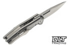 Griffin Scout F2 - Milled Topo Titanium - Stonewash MagnaCut Blade