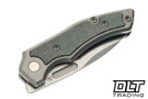Griffin Scout F2 - Stonewashed Titanium - Black Micarta Inlay - Satin MagnaCut Blade