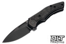 Griffin Scout F2 - Blackwash Titanium - Marbled Carbon Fiber Inlay - Blackwash MagnaCut Blade