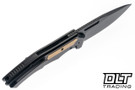 Griffin Scout F3.5 - Blackwash Titanium - Stonewash Brass Inlay - Blackwash MagnaCut Blade