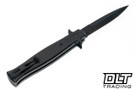 Boker Plus Stiletto 3.5 - Black Micarta - Black-Oxide 14C28N Blade