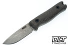 Reiff F3 - Saber - Stonewashed MagnaCut Blade - Green Canvas Micarta - Black Kydex