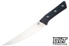 Microtech 6.125" Boning Knife - Stonewashed Blade - Black Cherry G-10