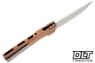 MachineWise Sonora - Raw Ti Bolster - Light Bronze Epicenter Titanium - Stonewash S90V Blade #2054