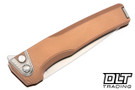 MachineWise Sonora - Raw Ti Bolster - Light Bronze Epicenter Titanium - Stonewash S90V Blade #2054