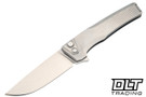 MachineWise Sonora - Raw Ti Bolster - Stonewash Sunray Titanium - Stonewash S90V Blade #2069