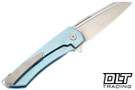 MachineWise Mojave - Light Blue Mosaic Titanium - Lightwash S90V Blade # 1311