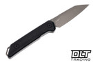 Kershaw Mini Iridium 1051 Fixed Blade - Black Linen Micarta - Working Finish D2 Blade