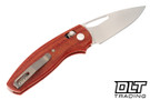Three Rivers Manufacturing Bulldog Rev-B MagnaCut - 3D Contoured Lizard Skin - Aurtumn Orange Micarta