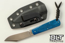 Jack Wolf Knives Gateway FIXedc - Sawcut Blue Bone