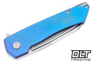 MachineWise Mojave - Blurple Turtle Titanium - Stonewash S90V Blade #1327