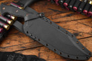 RMJ Tactical Sapper - 80CrV2 Graphite Black Cerakote - Urban Camo G-10