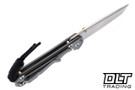 Chris Reeve Small Sebenza 31 - Tanto - Glass Bead Blasted Titanium - Macassar Ebony Inlay - #27