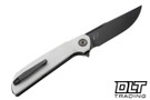 Reate Remedy - Satin DLC Elmax Blade - White FatCarbon Glass